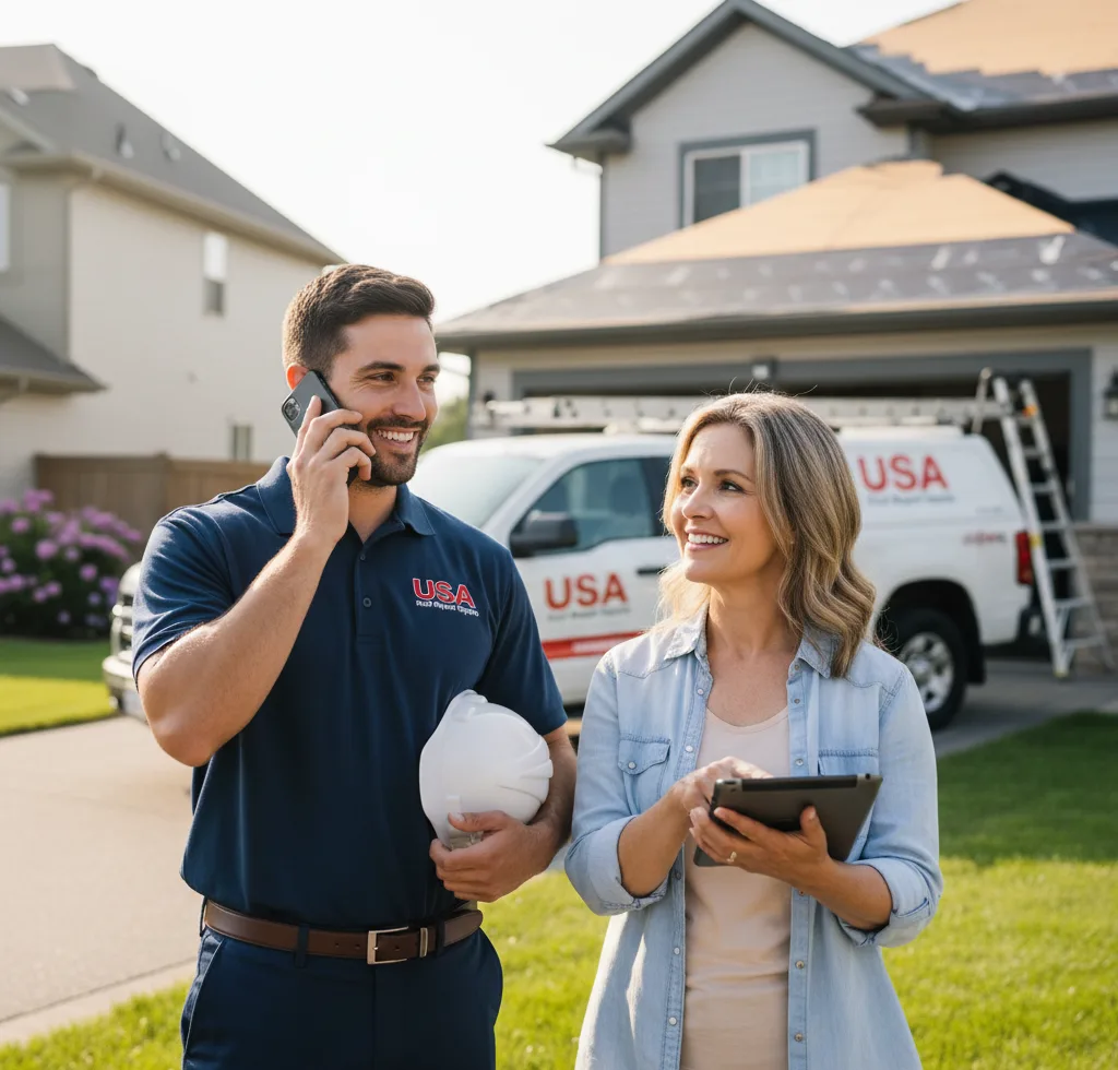 USA Roof Repair Experts customer support in Waddell